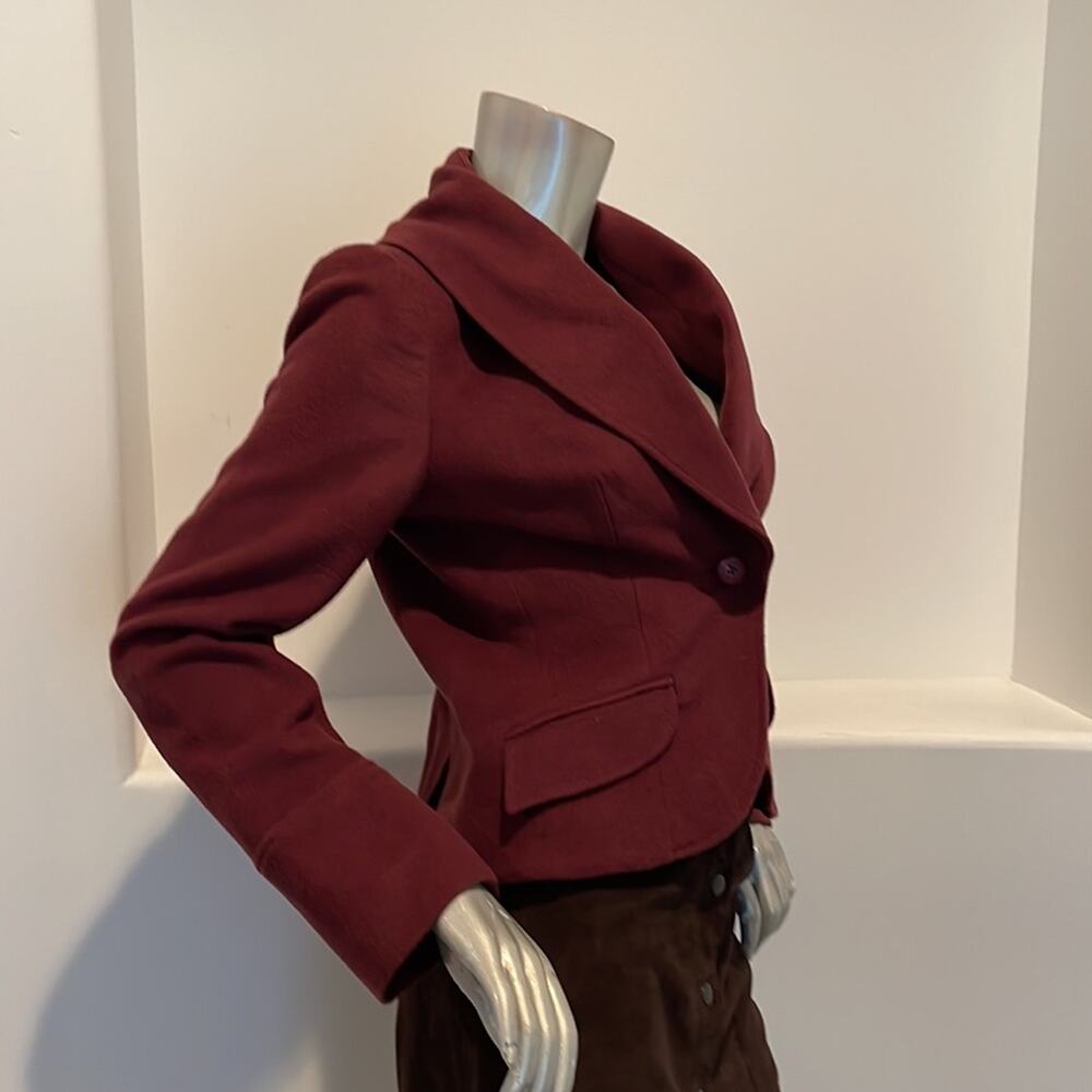 A D E C2 By Philippe A D E C Cropped Wool Blazer … - image 3